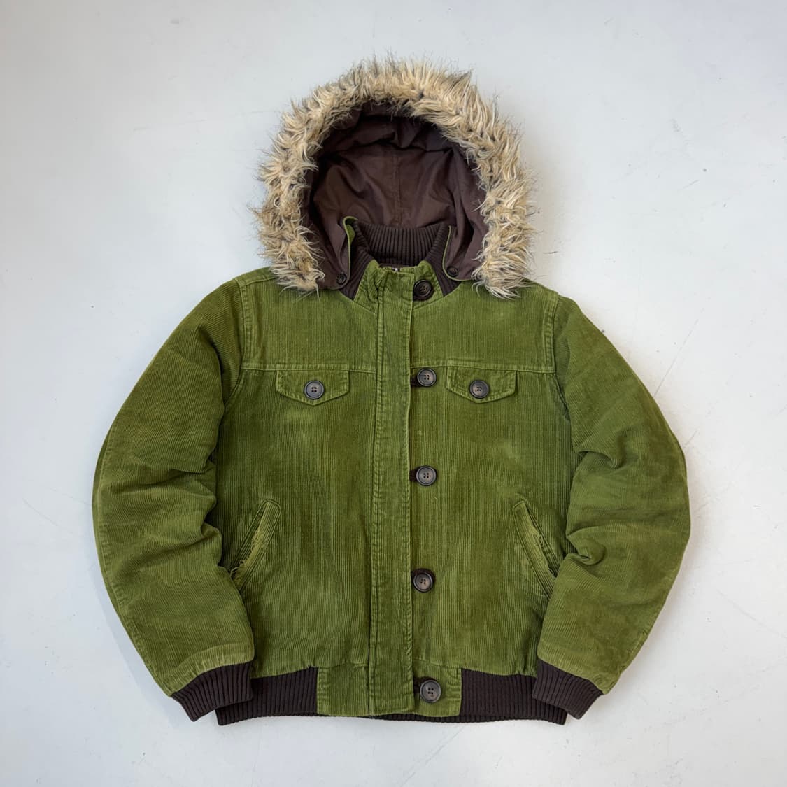 JPN 제팬 코듀로이 퍼 후드 자켓 상품이미지2