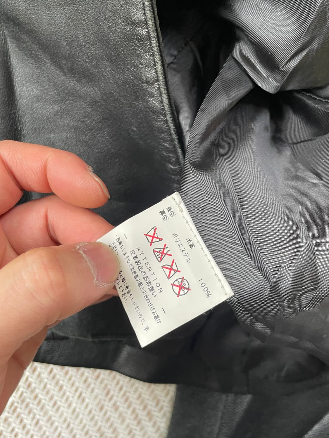 빈티지 양가죽 레더 테일러드 자켓  J03306 상품이미지6