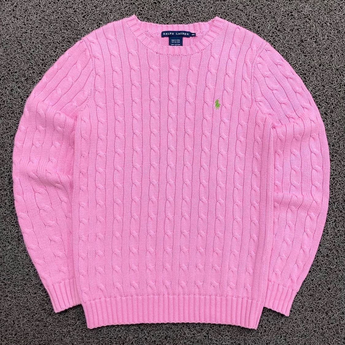 Polo 폴로 랄프로렌 로고 코튼 꽈배기 니트 상품이미지1