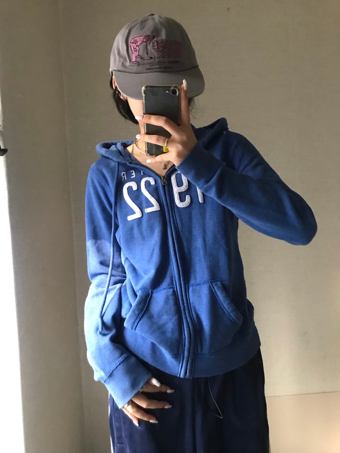 홀리스터 블루 후드집업 상품이미지3