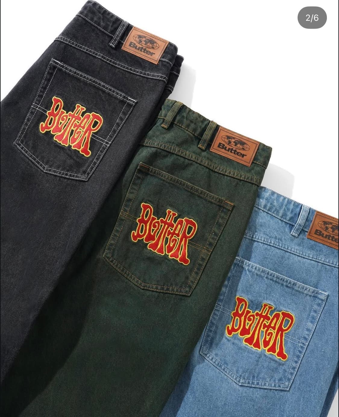 Butter goods 버터굿즈 데님 그린 상품이미지2