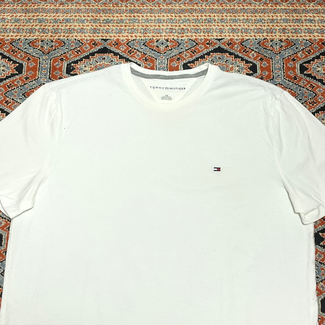 타미힐피거 화이트 반팔티셔츠 여성L 상품이미지2