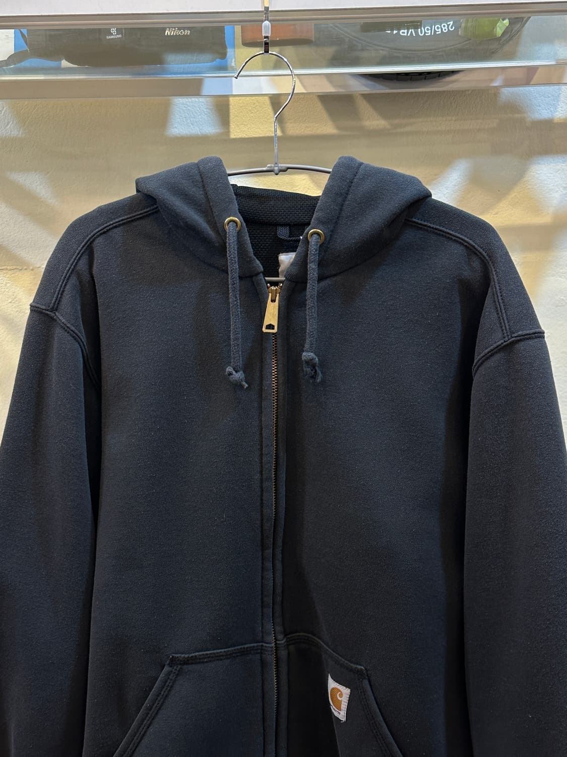 칼하트 레인디펜더 써멀 방수 후드집업 다크 그레이 S 상품이미지2