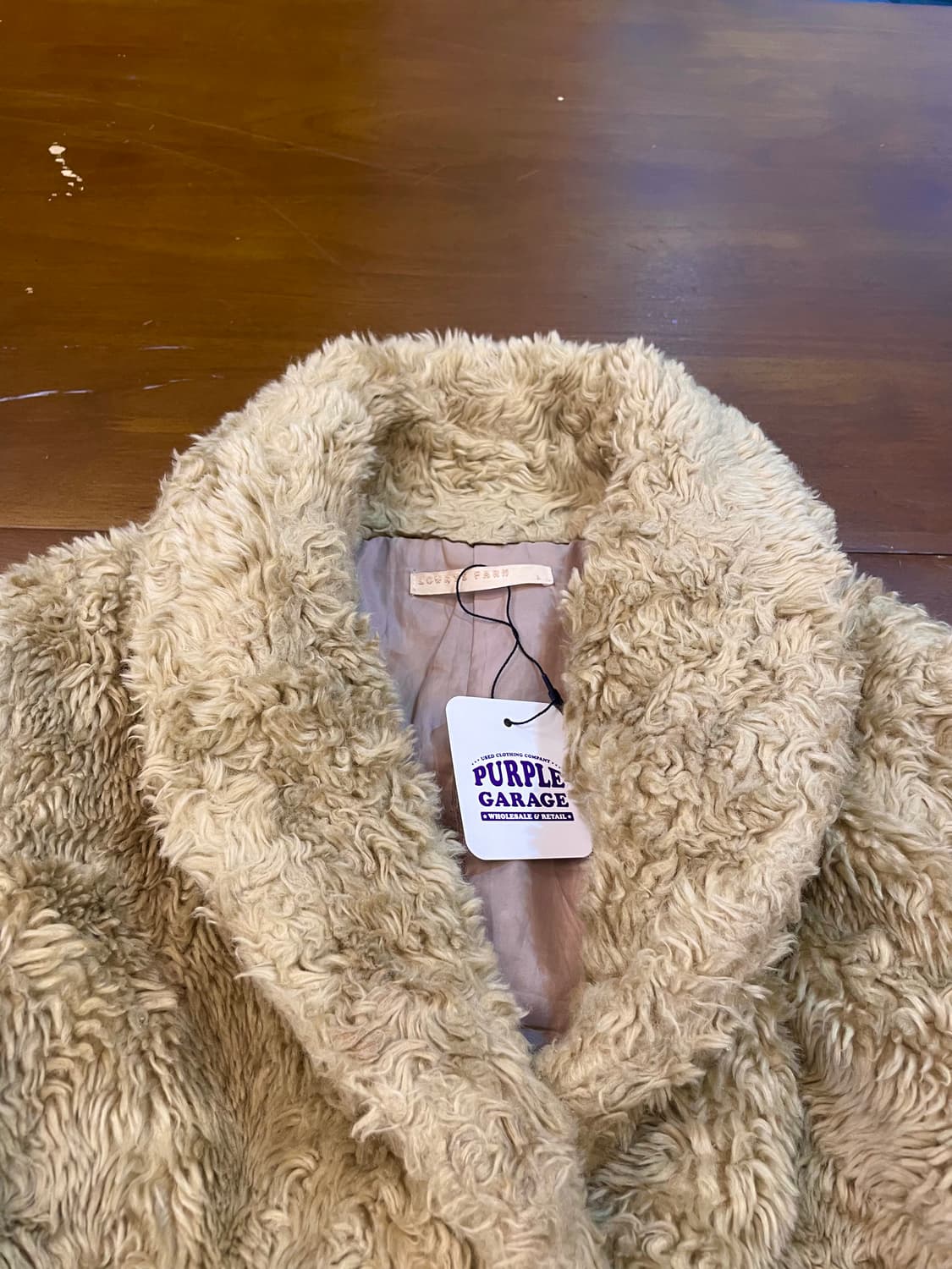 로리스팜 양털 숄카라 크롭 자켓 B161 상품이미지3