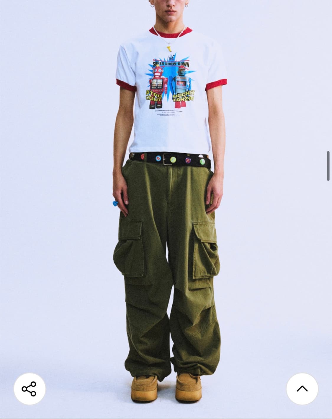 (새상품) 하이타이드 프랭키 - ETERNAL SLANT POCKET카고 상품이미지9