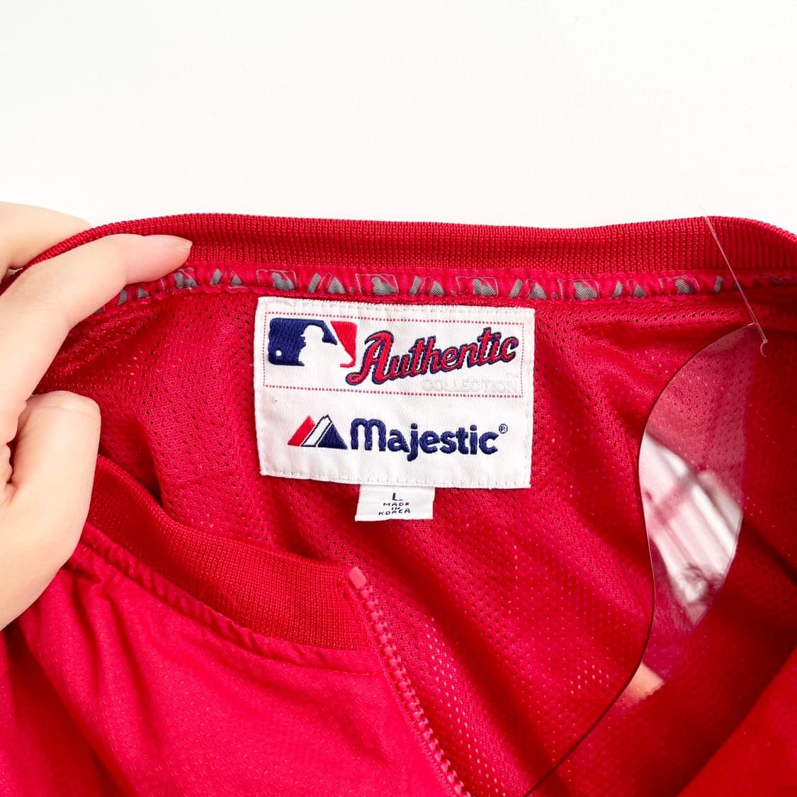 F1 마제스틱 애너하임 에인절스 윈드브레이커 웜업 재킷 L사이즈 상품이미지9