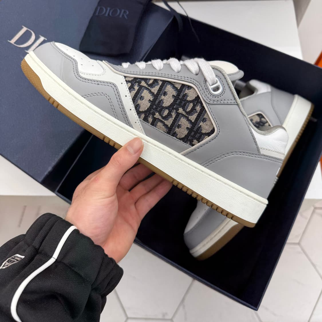 [41] 디올 오블리크 b27 스니커즈 그레이 상품이미지6