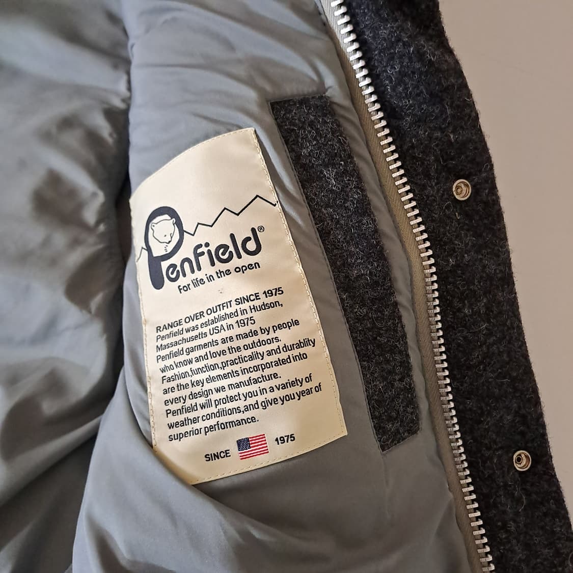 (택포) 펜필드 울 가죽 다운 베스트 L B140 상품이미지8