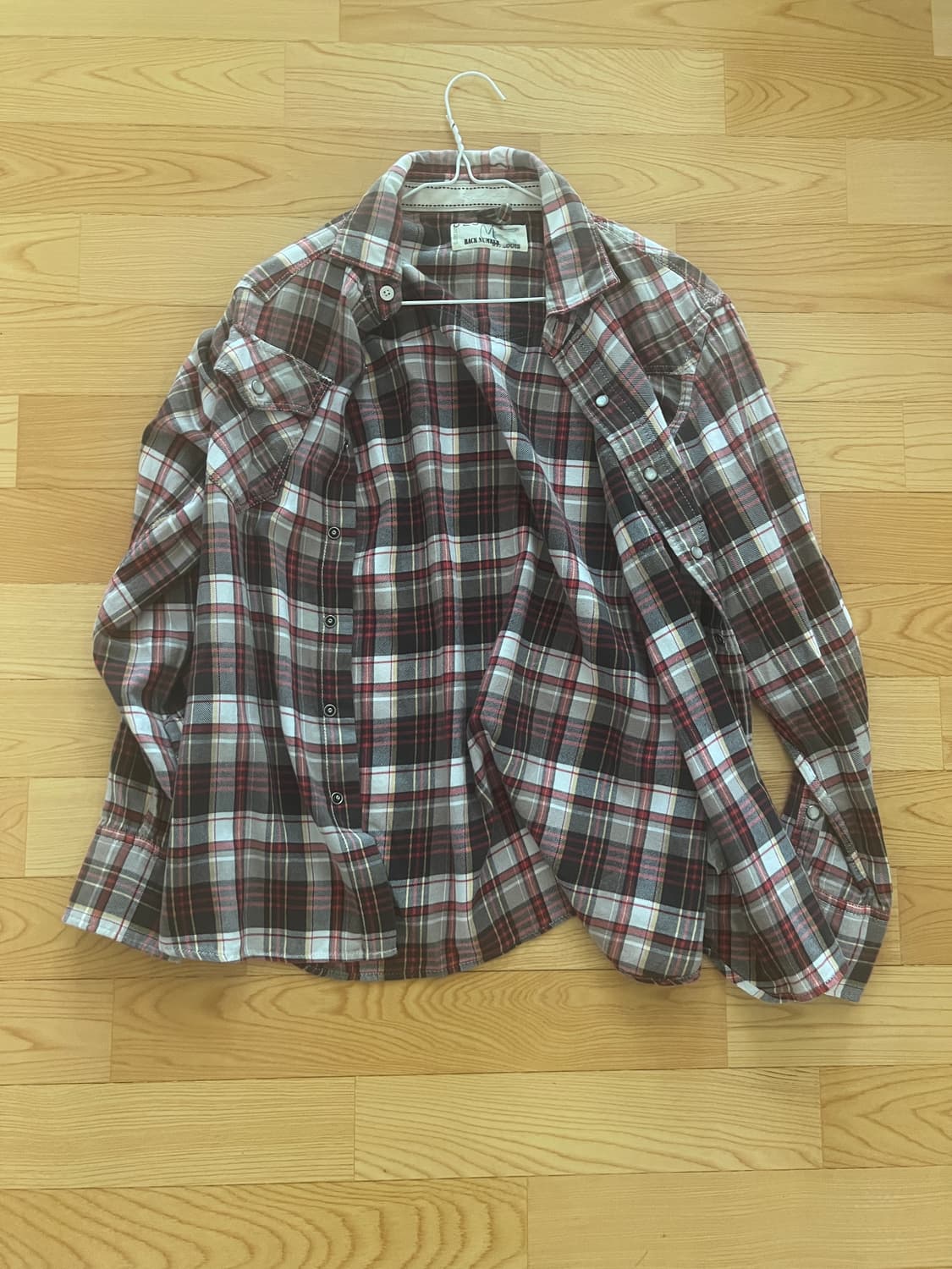 백넘버 웨스턴 체크 셔츠 상품이미지1