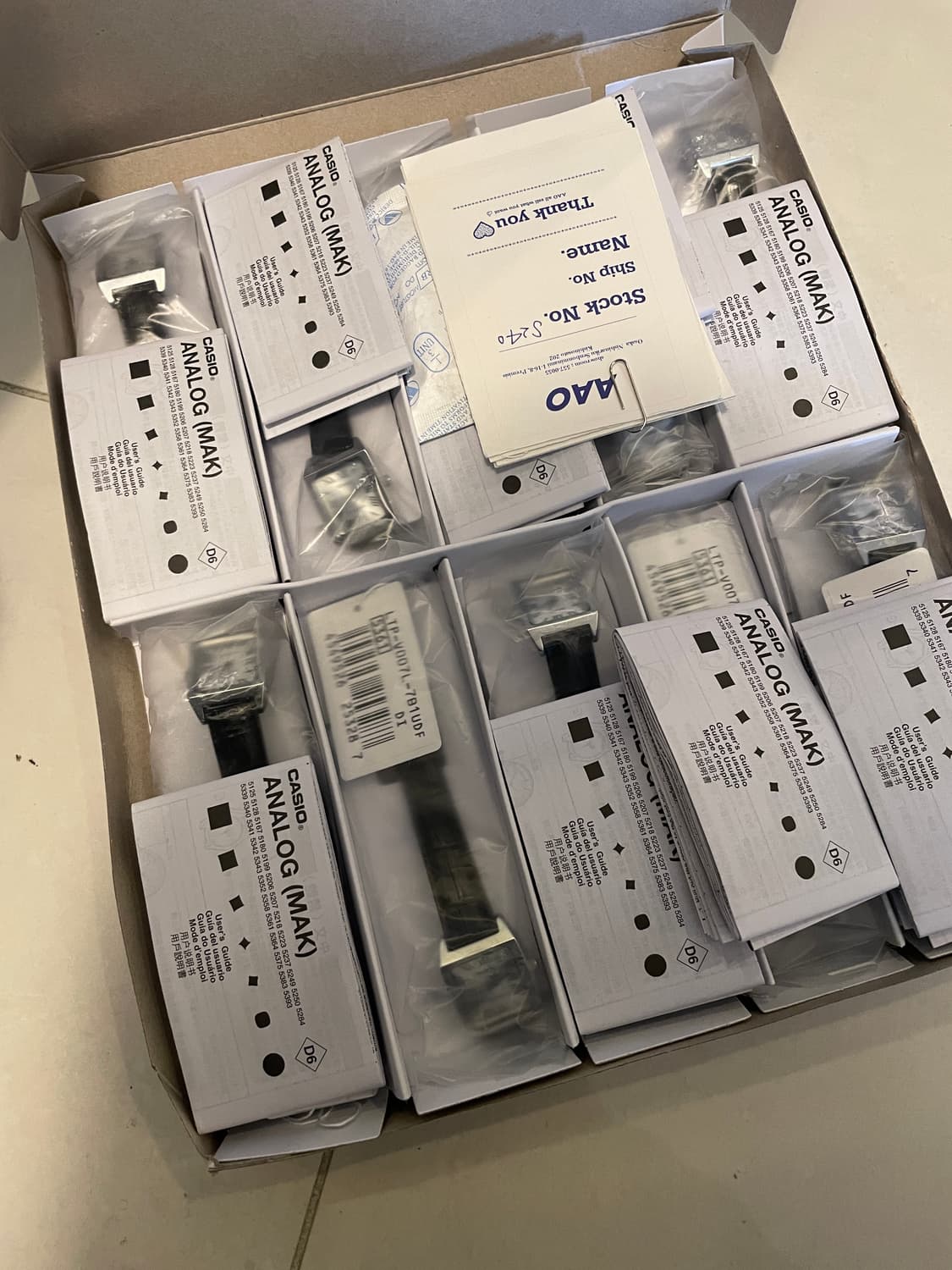 카시오시계 블랙x10 상품이미지1