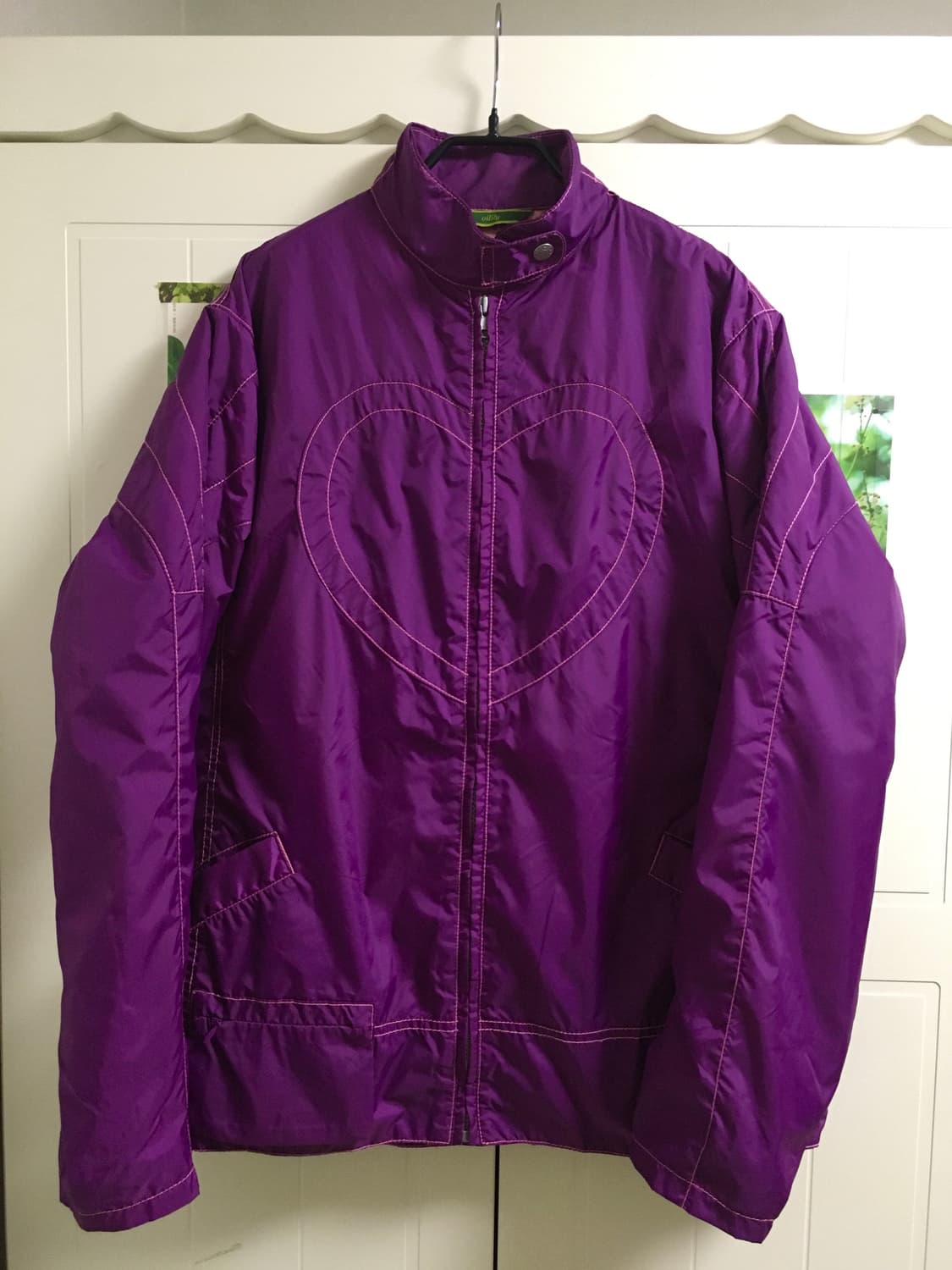 오일릴리 퍼플 하트 꽃 자켓 상품이미지2