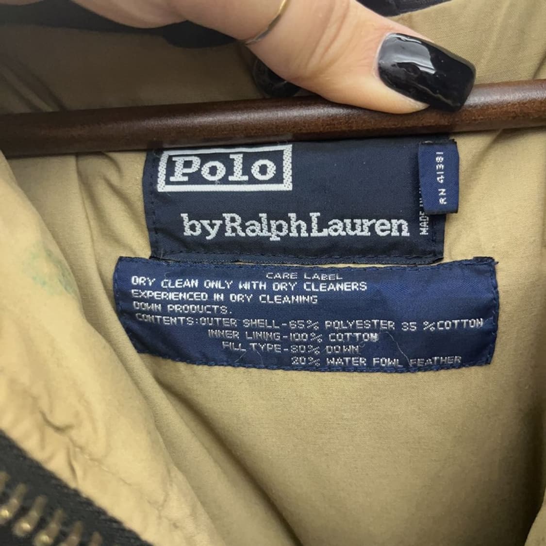폴로 랄프로렌 90s 캐주얼 빅사이즈 포켓 다운 패딩 110 C07457 상품이미지5