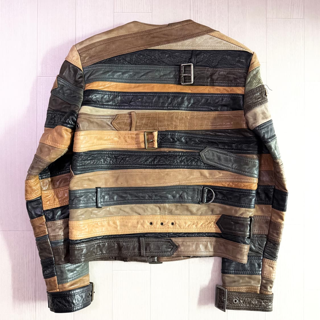 메종 마틴 마르지엘라 X H&M 2012 F/W 벨트 레더 자켓 상품이미지4