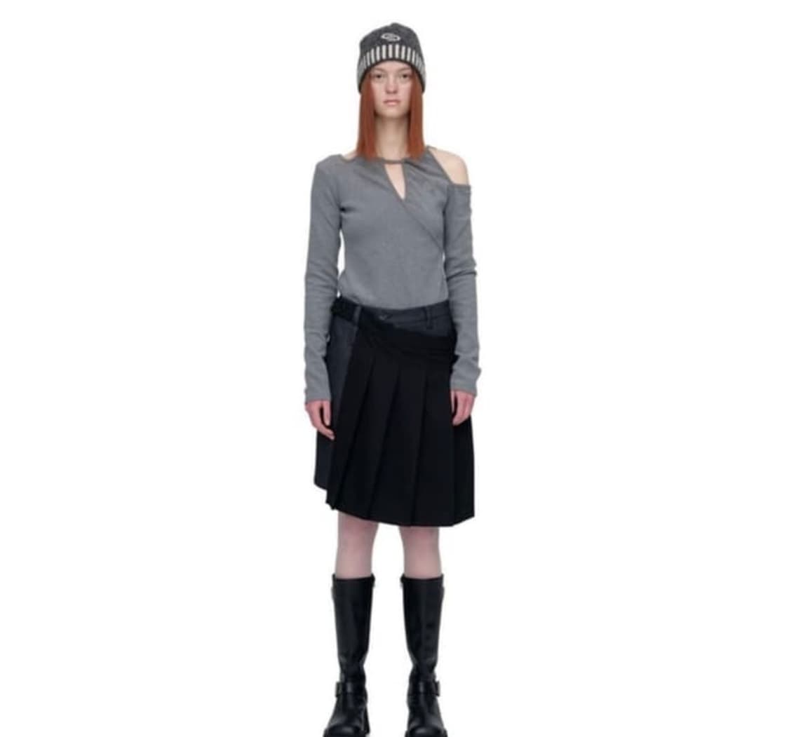세릭 CERRIC pleated wrap skirt 상품이미지1
