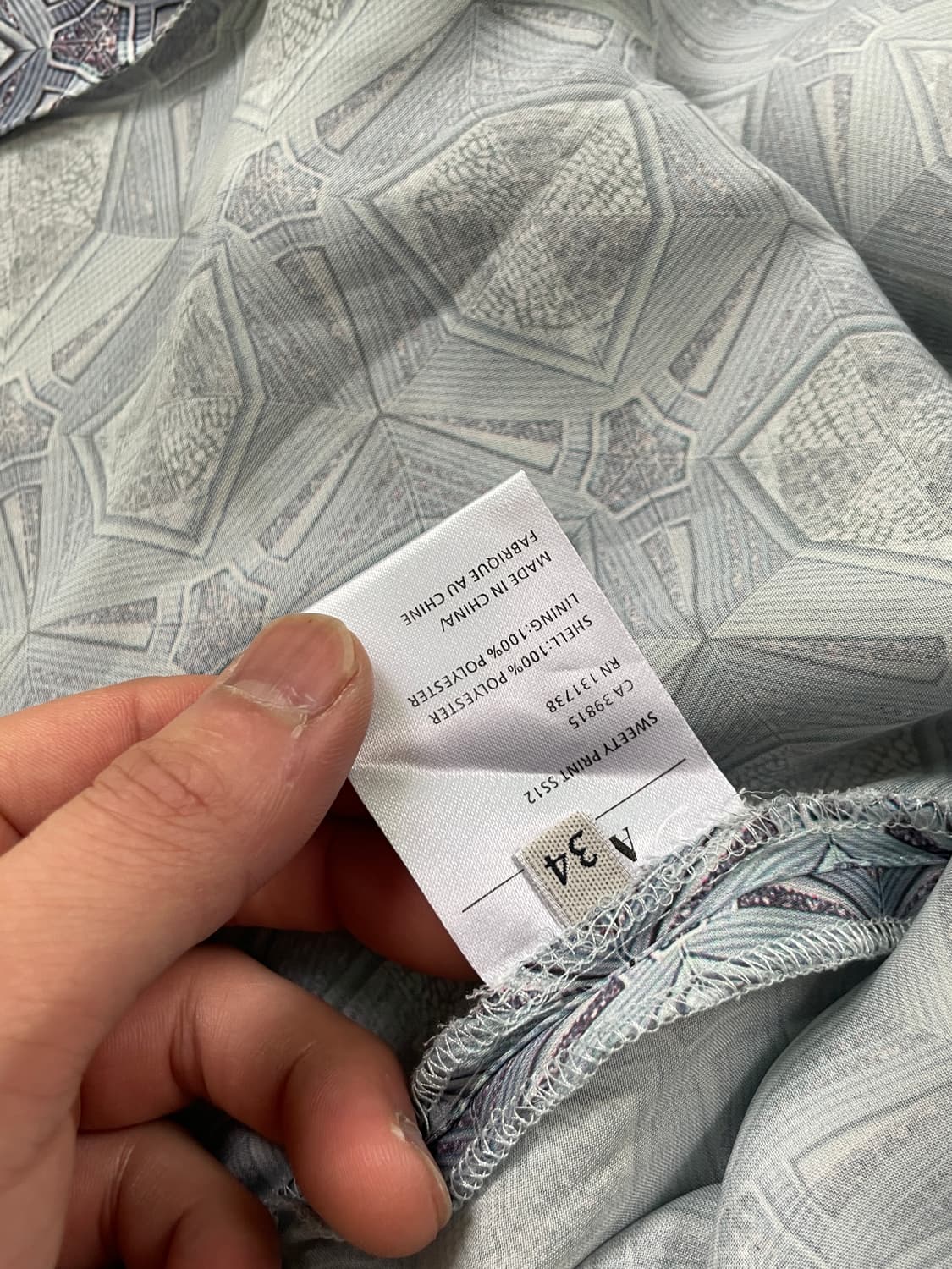 2012s 아크네 플로럴 지오메트릭 프린트 집업 원피스 J03588 상품이미지5