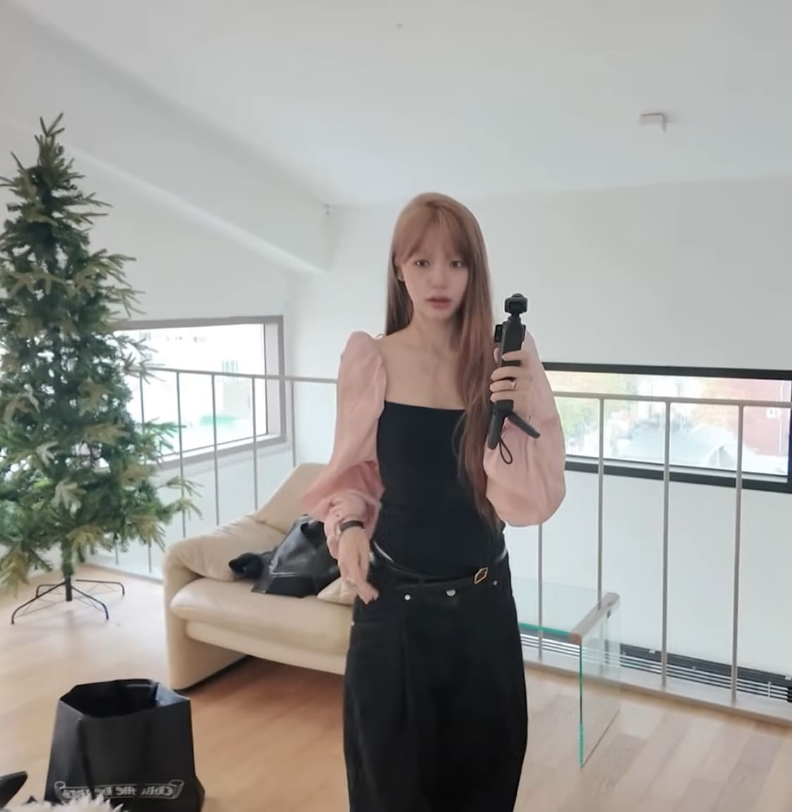 나야와시 님 착용, 자라 핑크 벌룬 소매 바디수트 상품이미지2