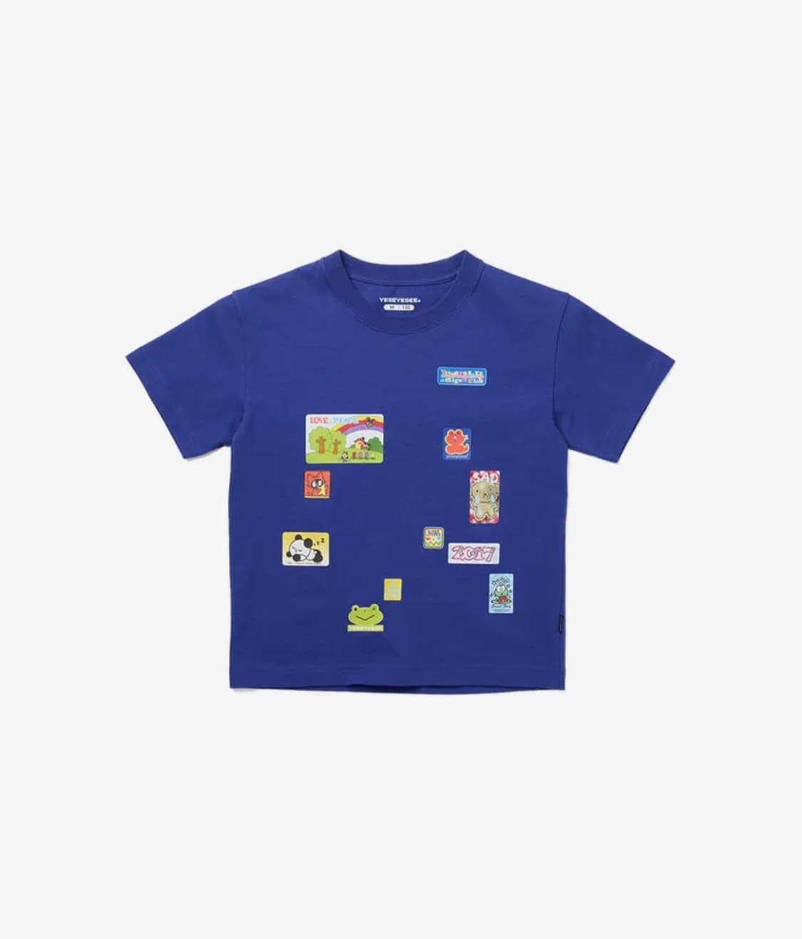 Y.E.S Dump Sticker Kids Tee Blue 상품이미지1
