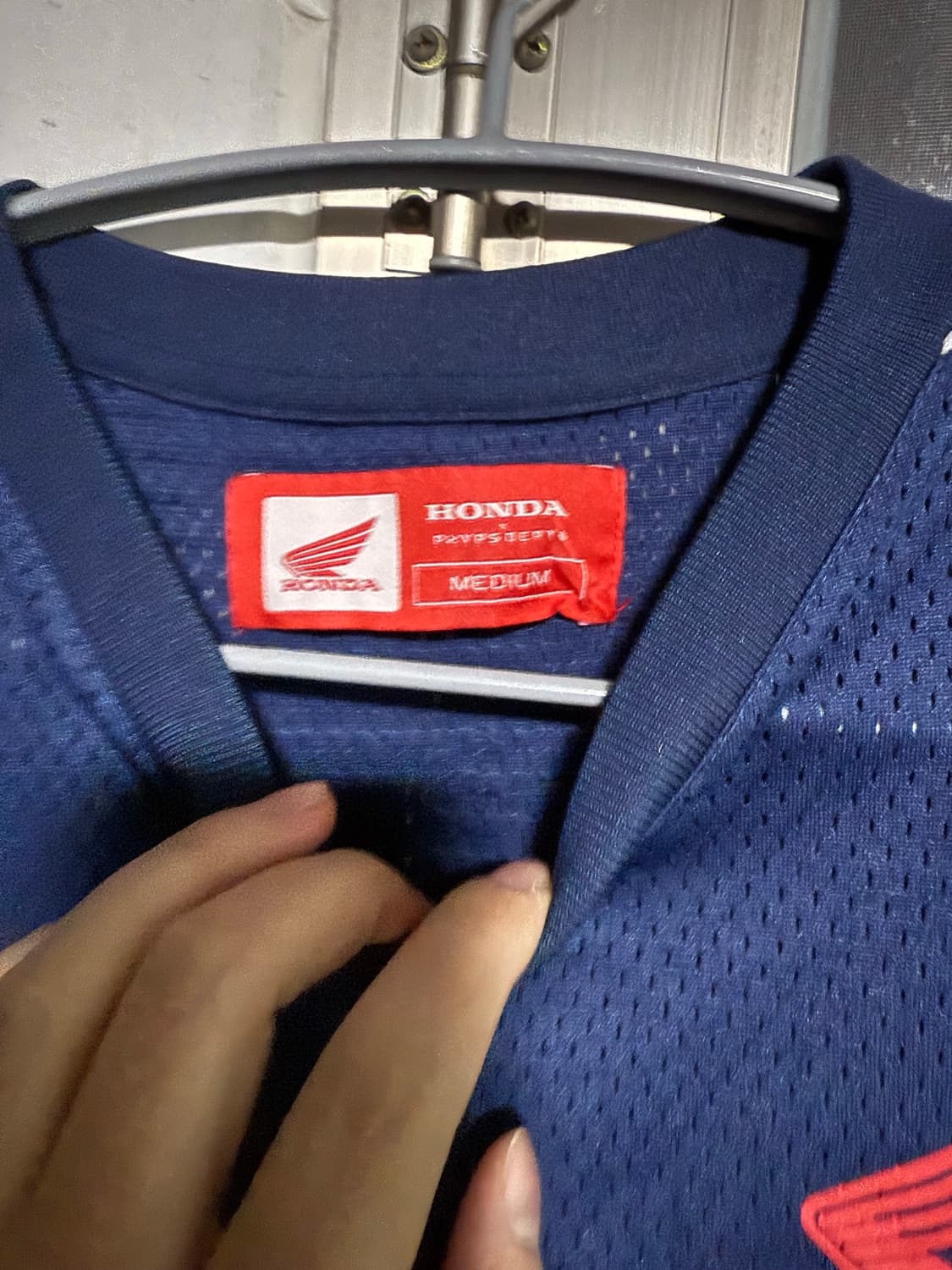 혼다 Honda 네이비 반팔 메쉬 티셔츠 M 상품이미지3