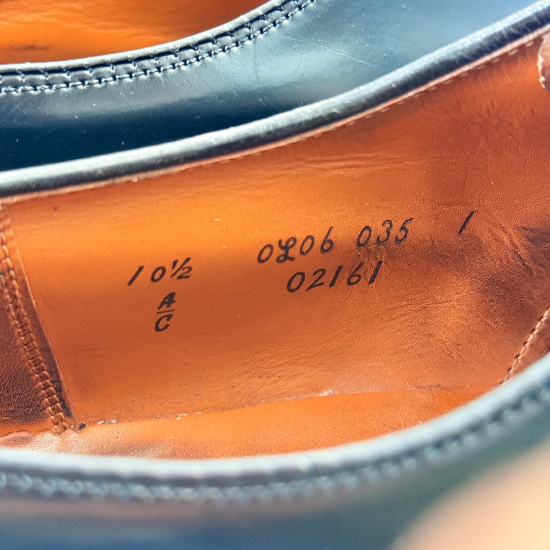 [10.5C] 알든 2161 블랙 코도반 스트레이트 팁 더비 상품이미지9