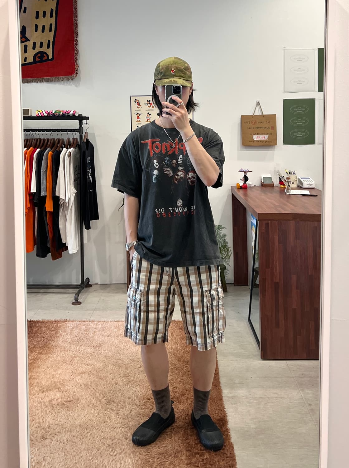 Levis 리바이스 체크 카고 하프 팬츠 (32inch) 상품이미지2