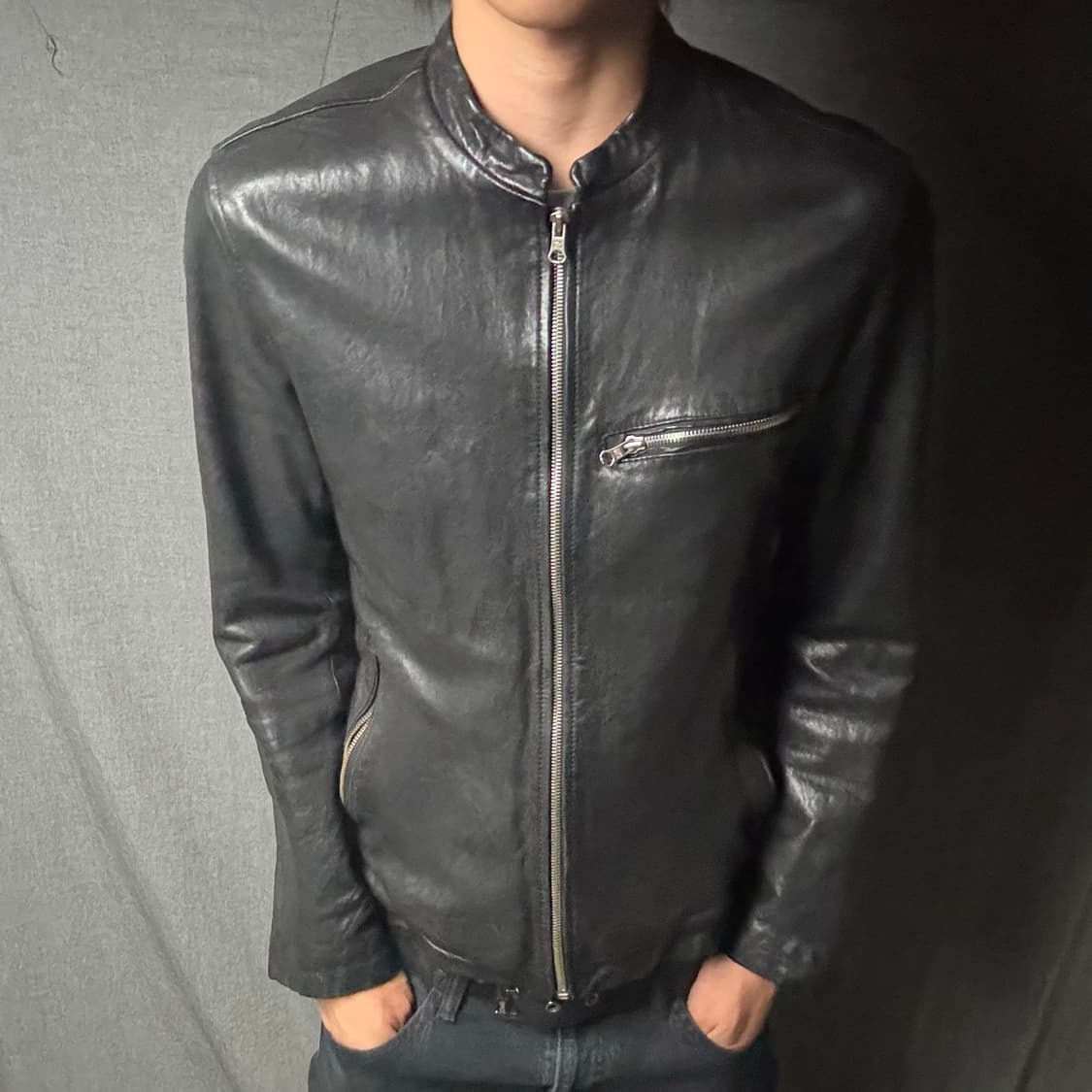 lamb skin leather jacket 상품이미지1