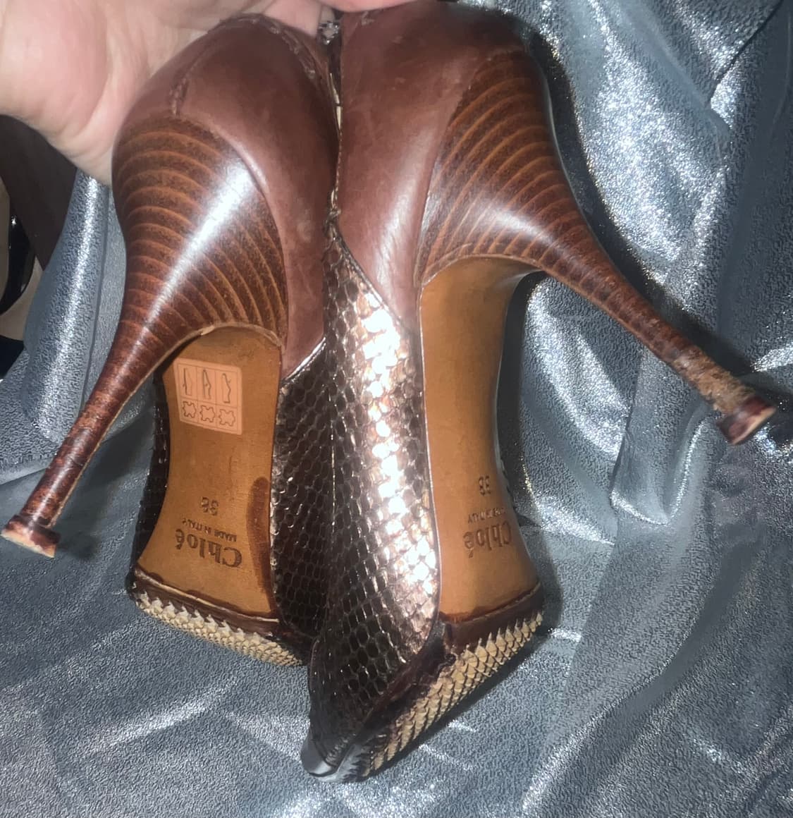 끌로에 웨스턴무드 스틸레토 힐 상품이미지3