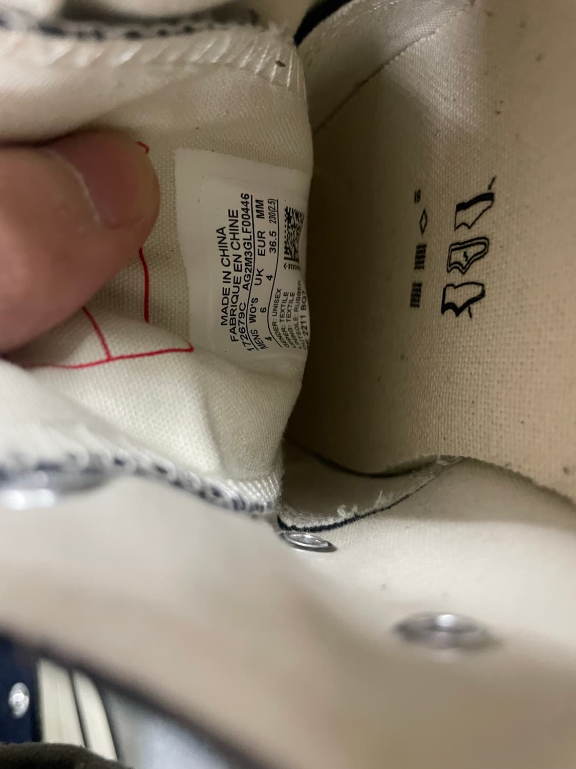 컨버스 척 70 빈티지 캔버스 로우 미드나잇 네이비 230 상품이미지7