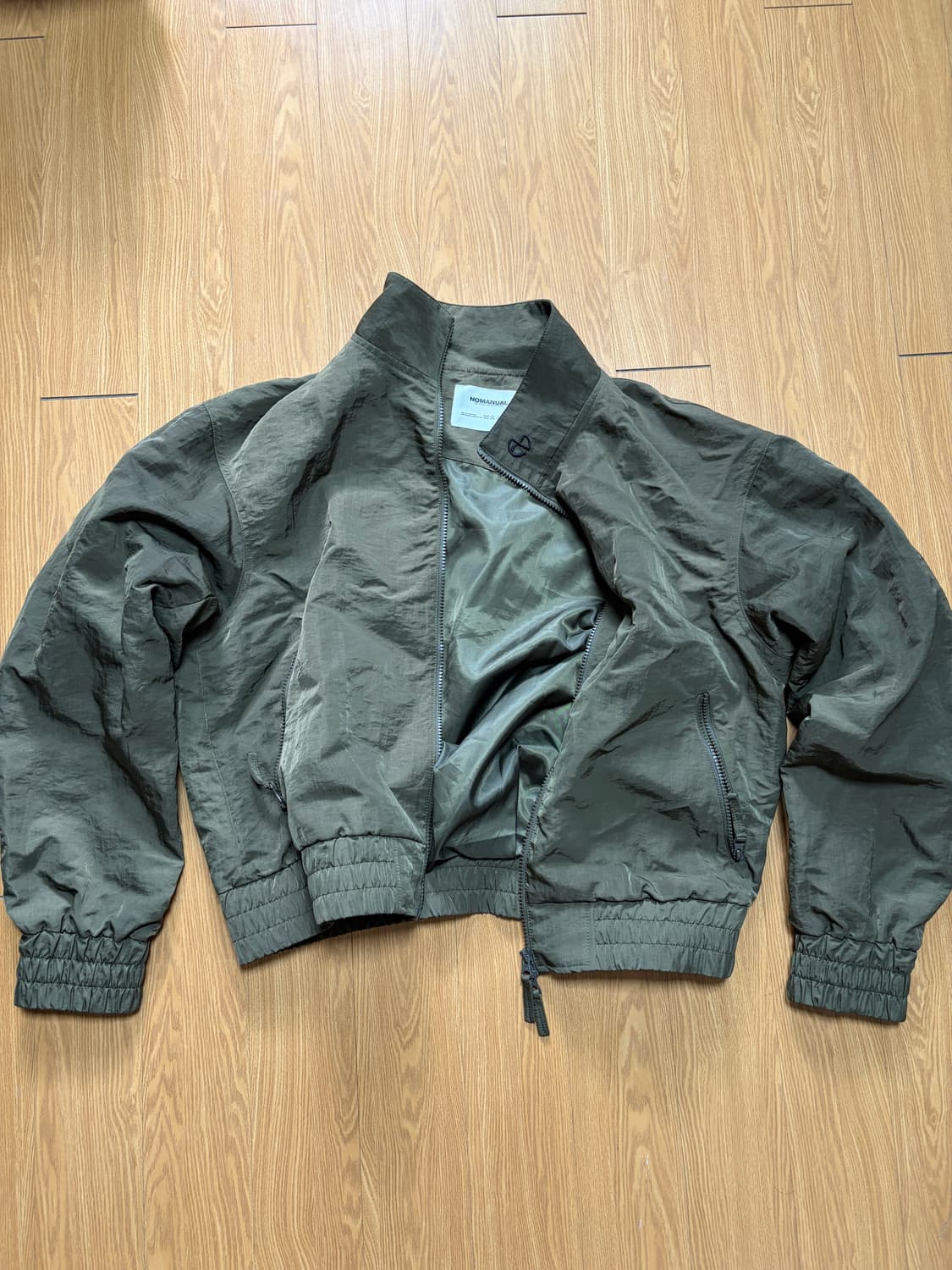 노매뉴얼 N.S NYLON JUMPER - DEEP KHAKI 상품이미지3