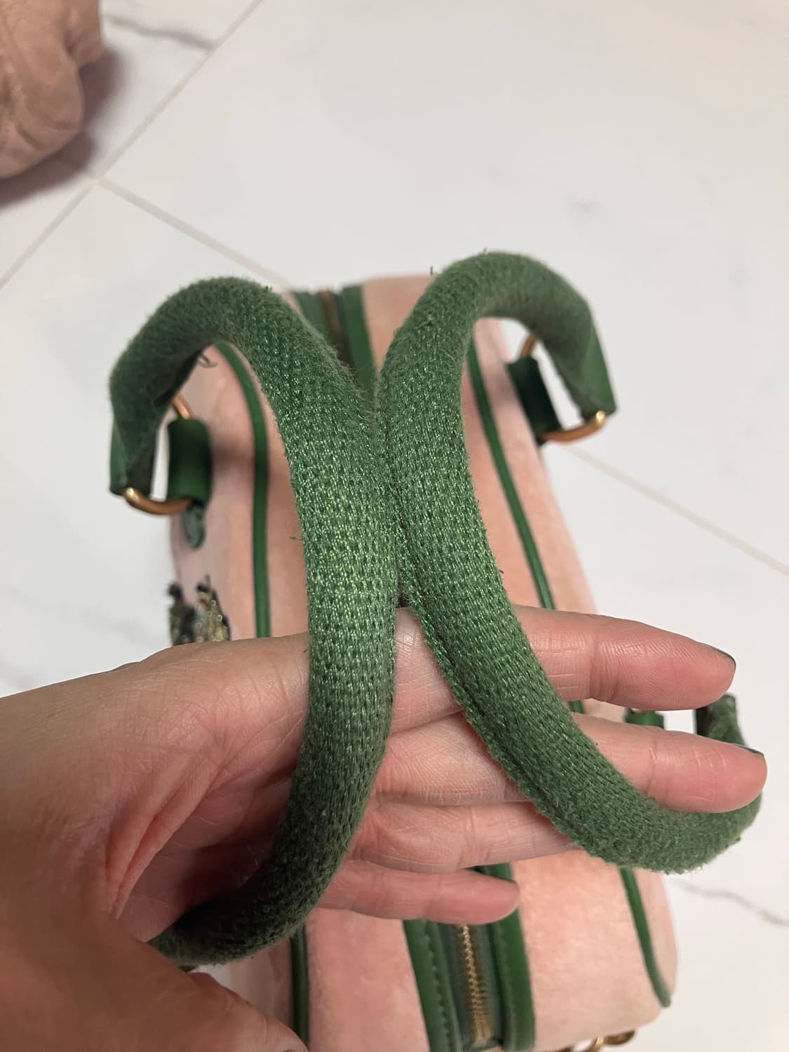 y2k 쥬시 꾸뛰르 juicy couture 볼러백 토트 벨루아 상품이미지7