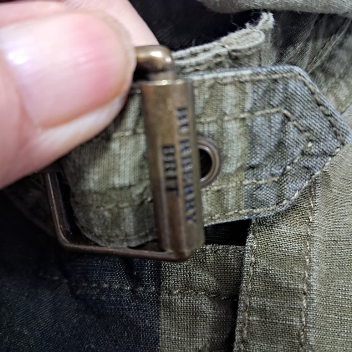 버버리 브릿 체크 더블 트렌치코트 UK8 66 상품이미지5