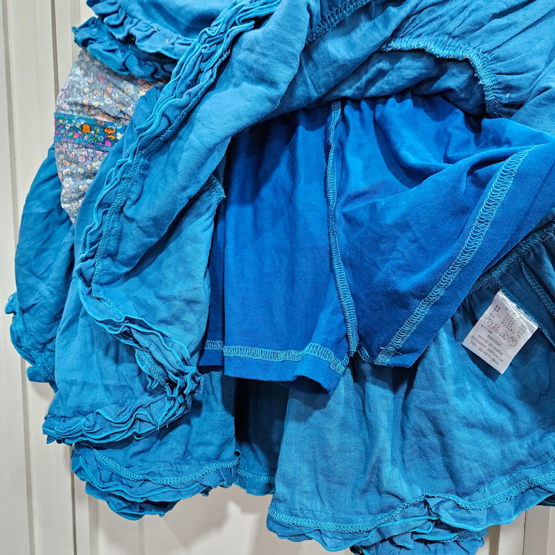 꽃무늬 프릴 미니 스커트 상품이미지5