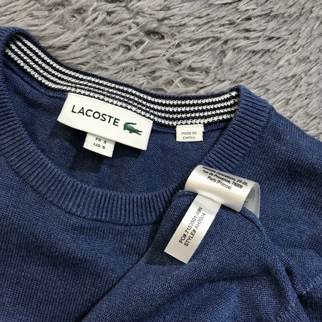 [[3(S), A급] 라코스테(LACOSTE) 라운드 니트@315 상품이미지5