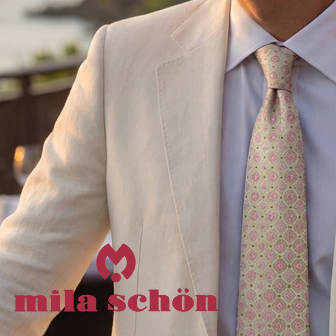 밀라숀 아이보리 & 핑크 플라워 자카드 넥타이 9cm A+등급 E887
 상품이미지1