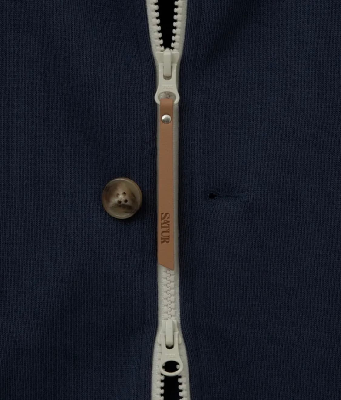 세터 로턴 루즈핏 후드집업 네이비 (M) 상품이미지6