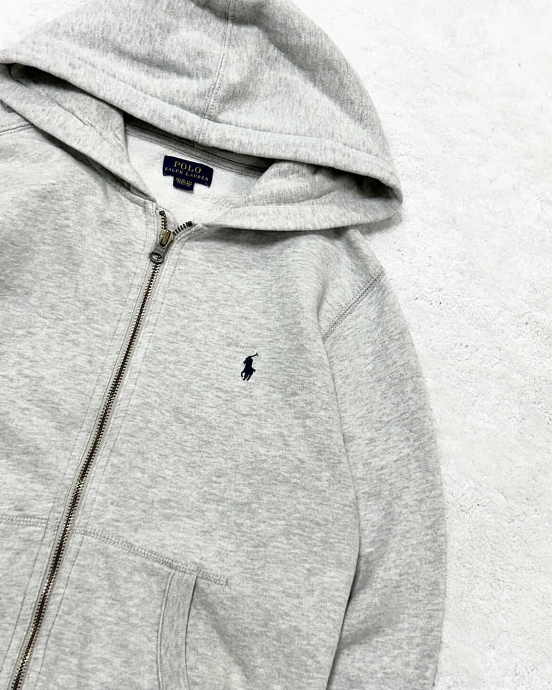 폴로 네이비포니 그레이 후드집업 상품이미지6