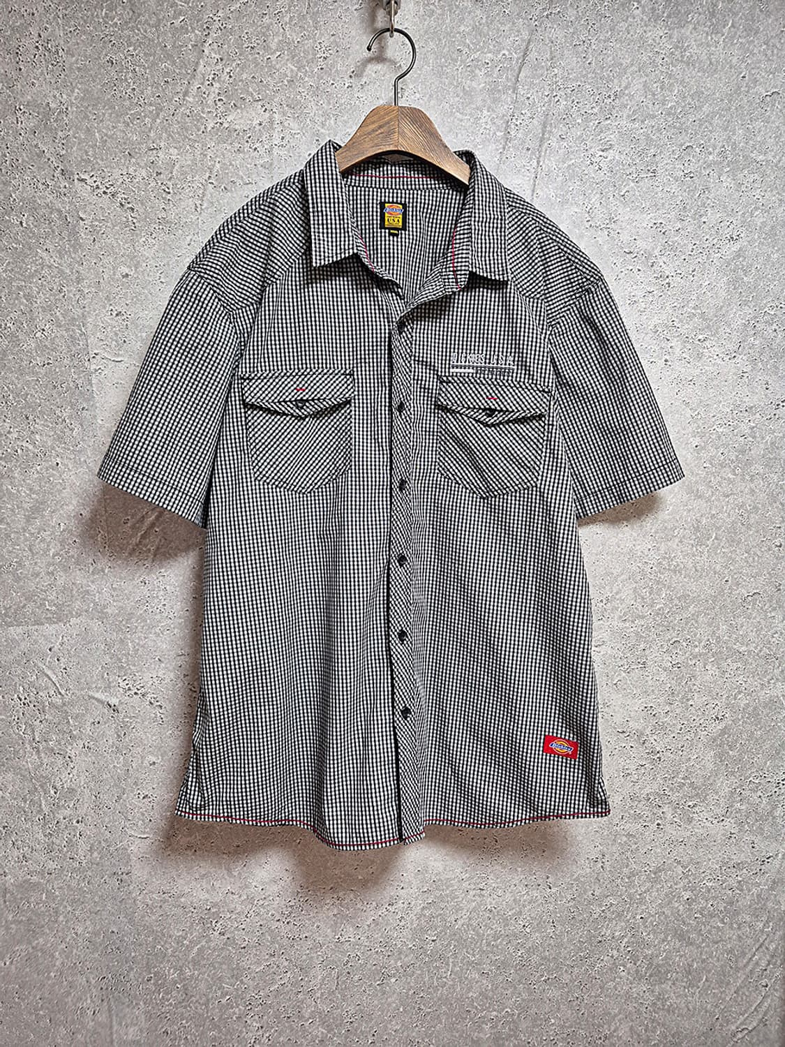 Dickies 디키즈 오리지널 체크 하프 반팔 셔츠 상품이미지2