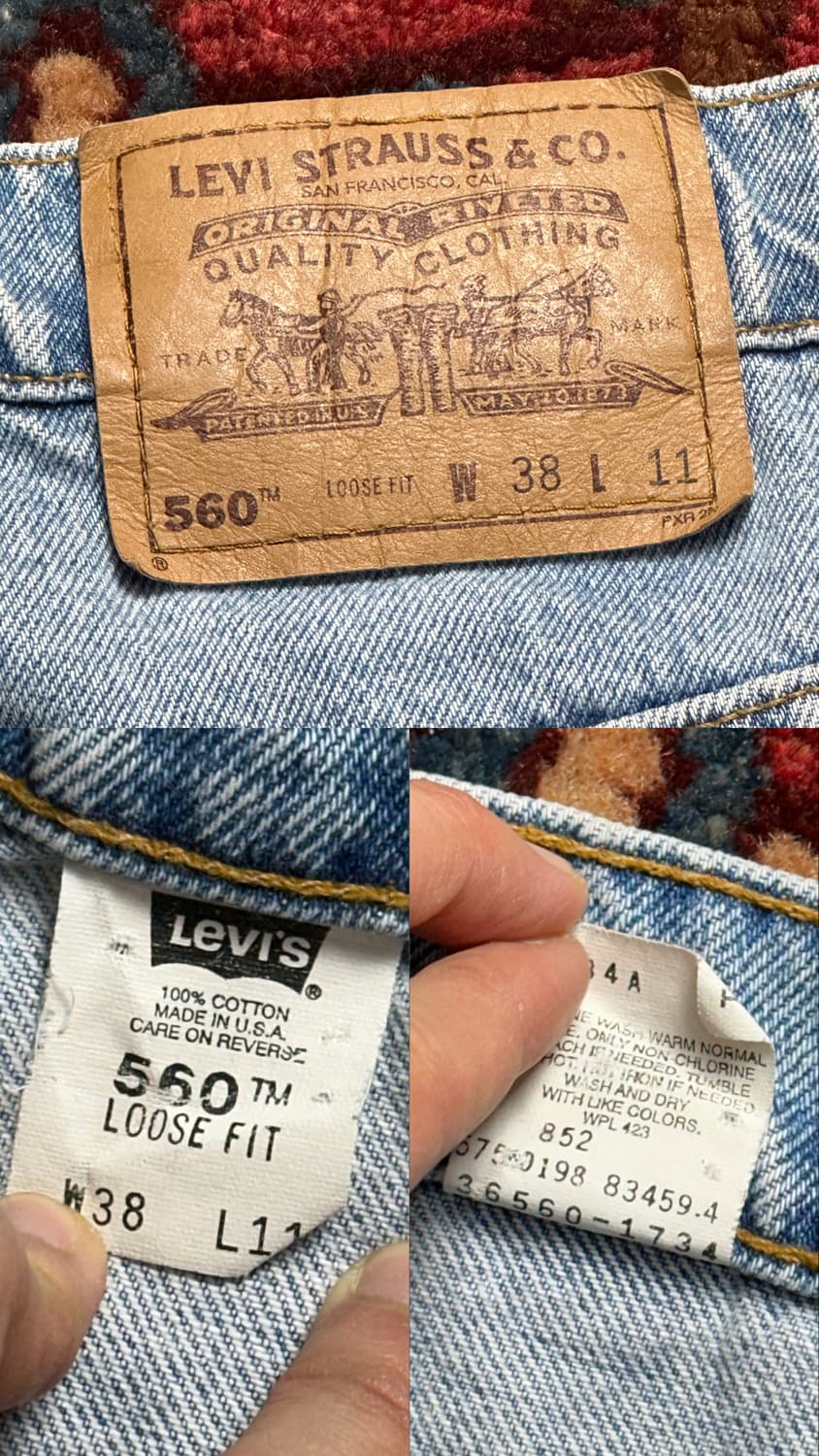 00's 리바이스 560 쇼츠 리바이스 반바지 버뮤다 팬츠 상품이미지10