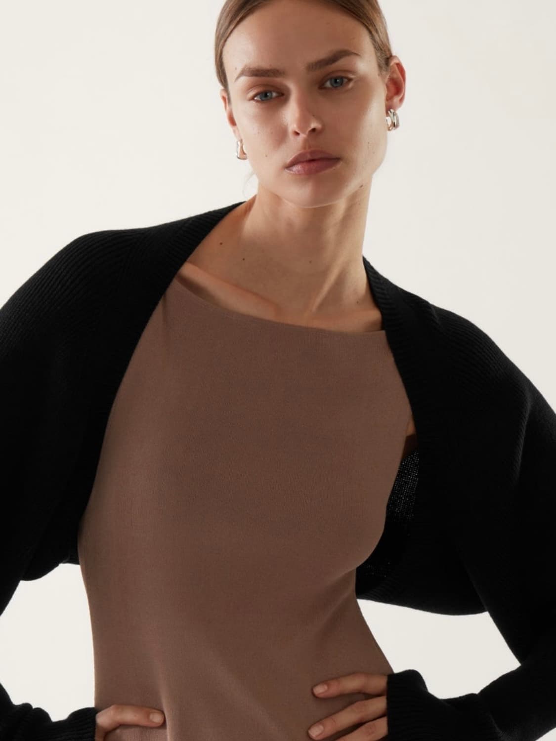 COS 코스 니티드 메리노 울 하이브리드 가디건 상품이미지2