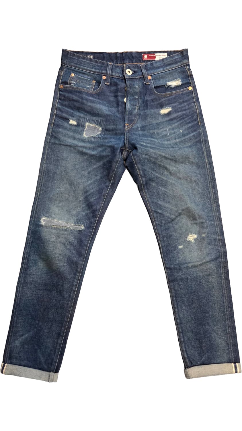 G-STAR RAW 디스트로이드 셀비지 데님 팬츠 롤업(W28/L32) 상품이미지1