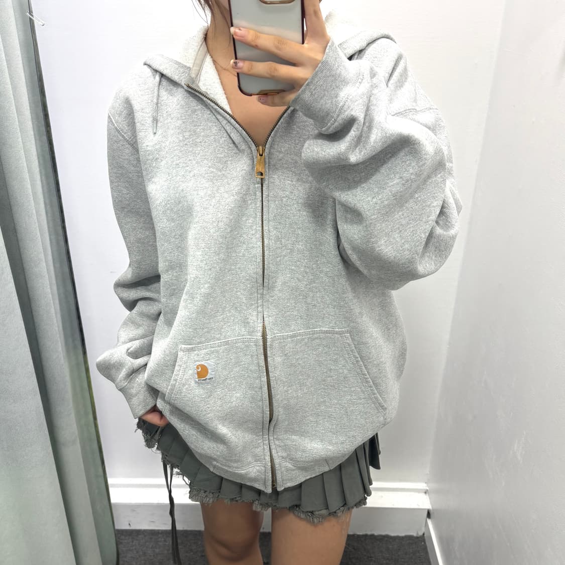 칼하트 그레이 후드집업  상품이미지2