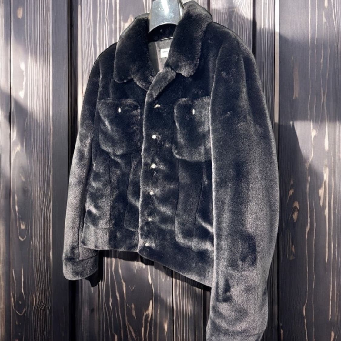 [차은우님 착용] 생로랑 22AW 퍼 트리밍 자켓 상품이미지7