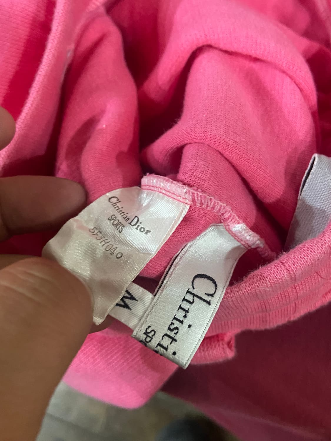 90s Christian Dior 크리스찬 디올 핑크 컬러 팬츠 상품이미지8