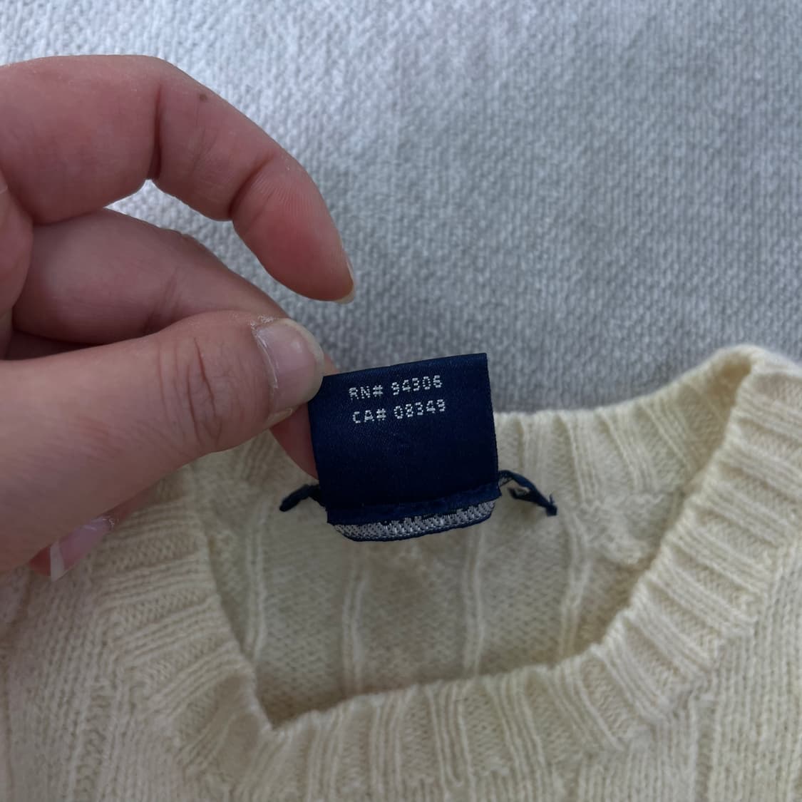 W90 폴로랄프로렌 램스울 꽈배기 니트 상품이미지4