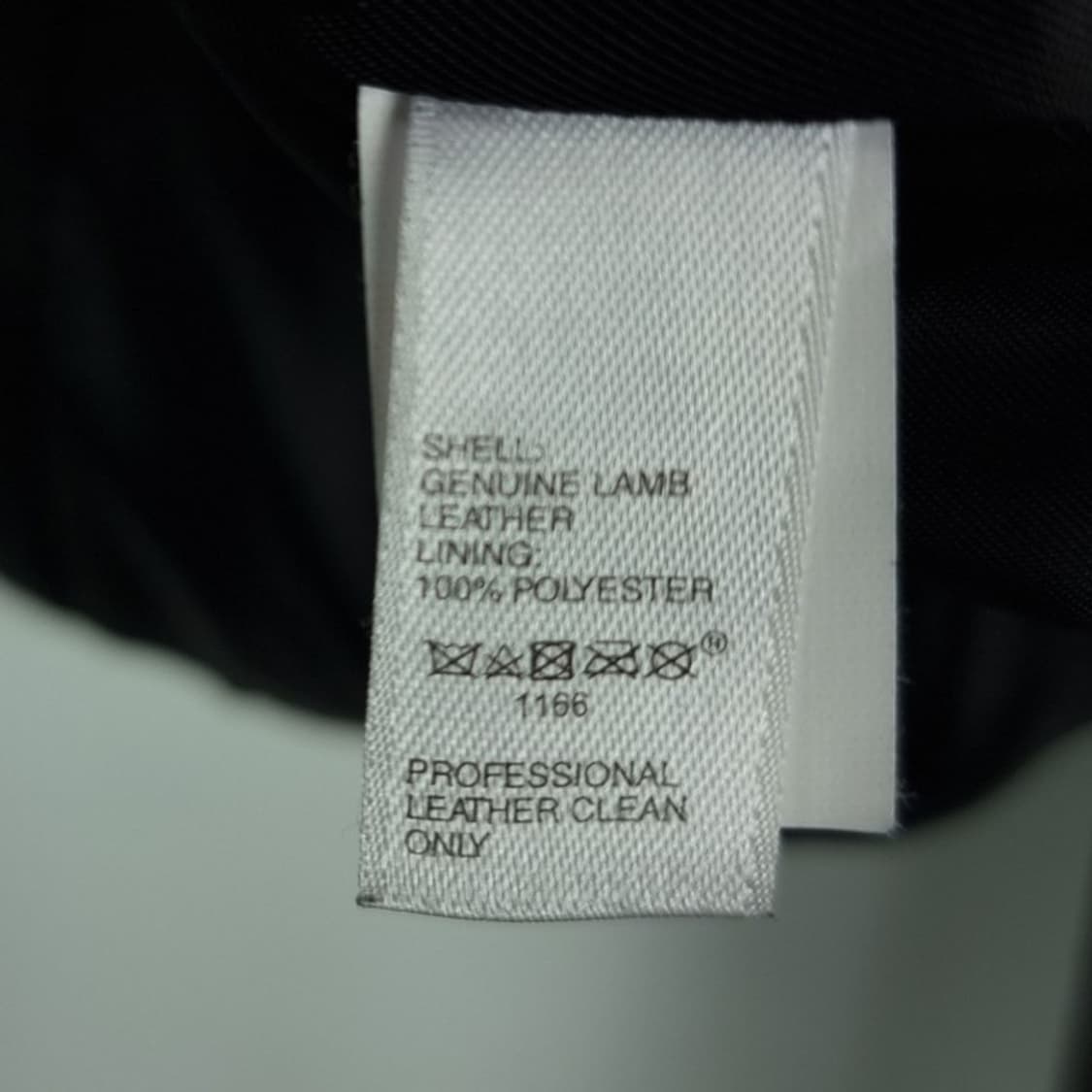 [갭] 리얼 램스킨 양가죽 사선 라이더 자켓 블랙 M18609 상품이미지7