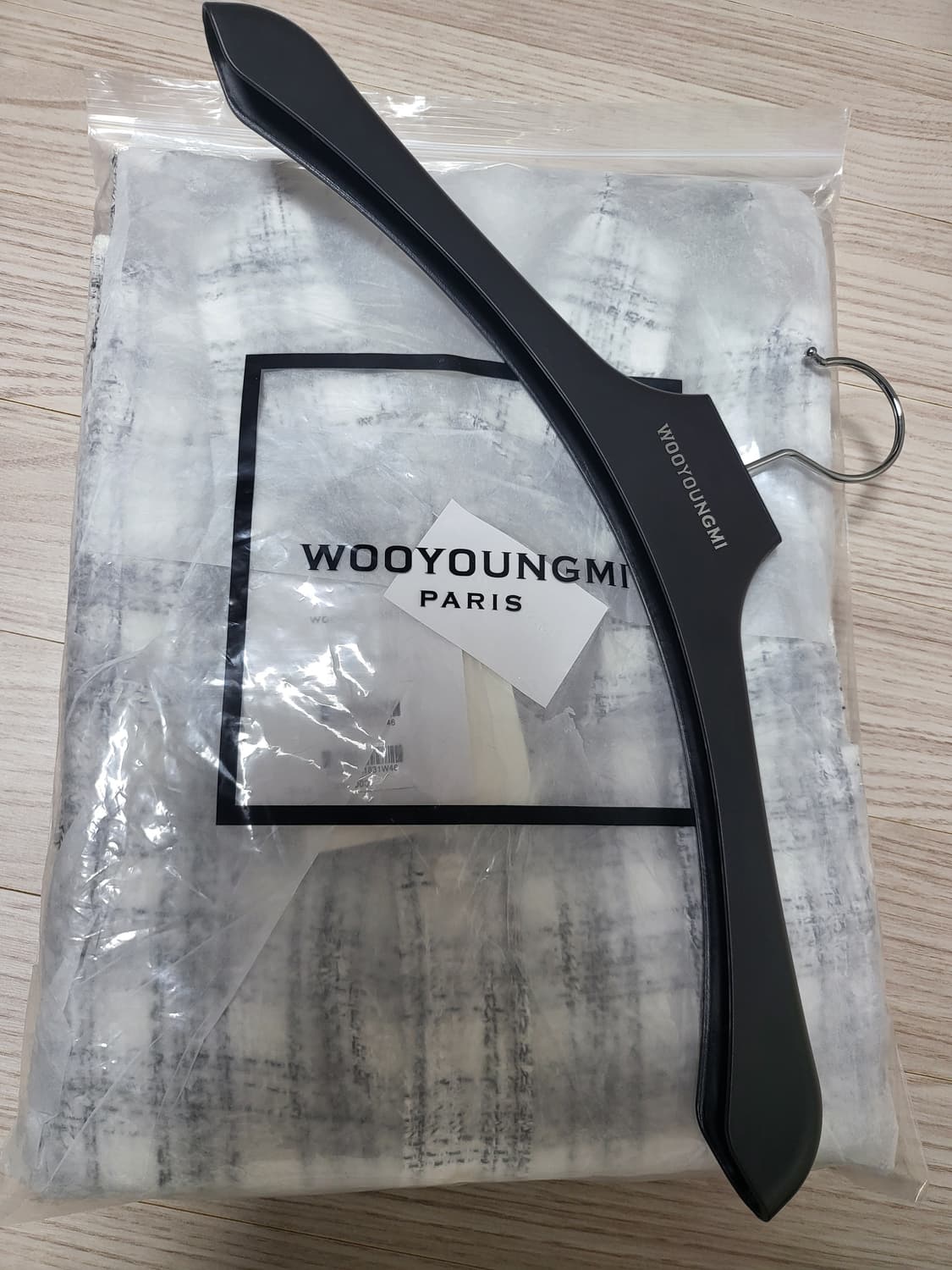 새상품) 우영미 트위드 체크 셔츠 화이트 상품이미지10