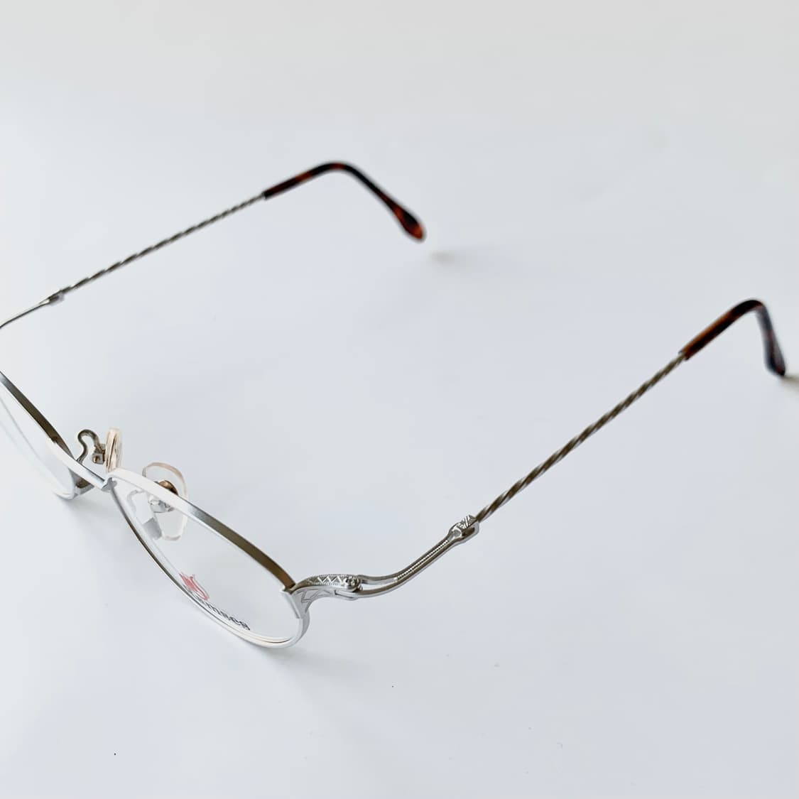 739 데드스탁 실버 라운드 꼬임 호피팁 유니크 빈티지안경 상품이미지5