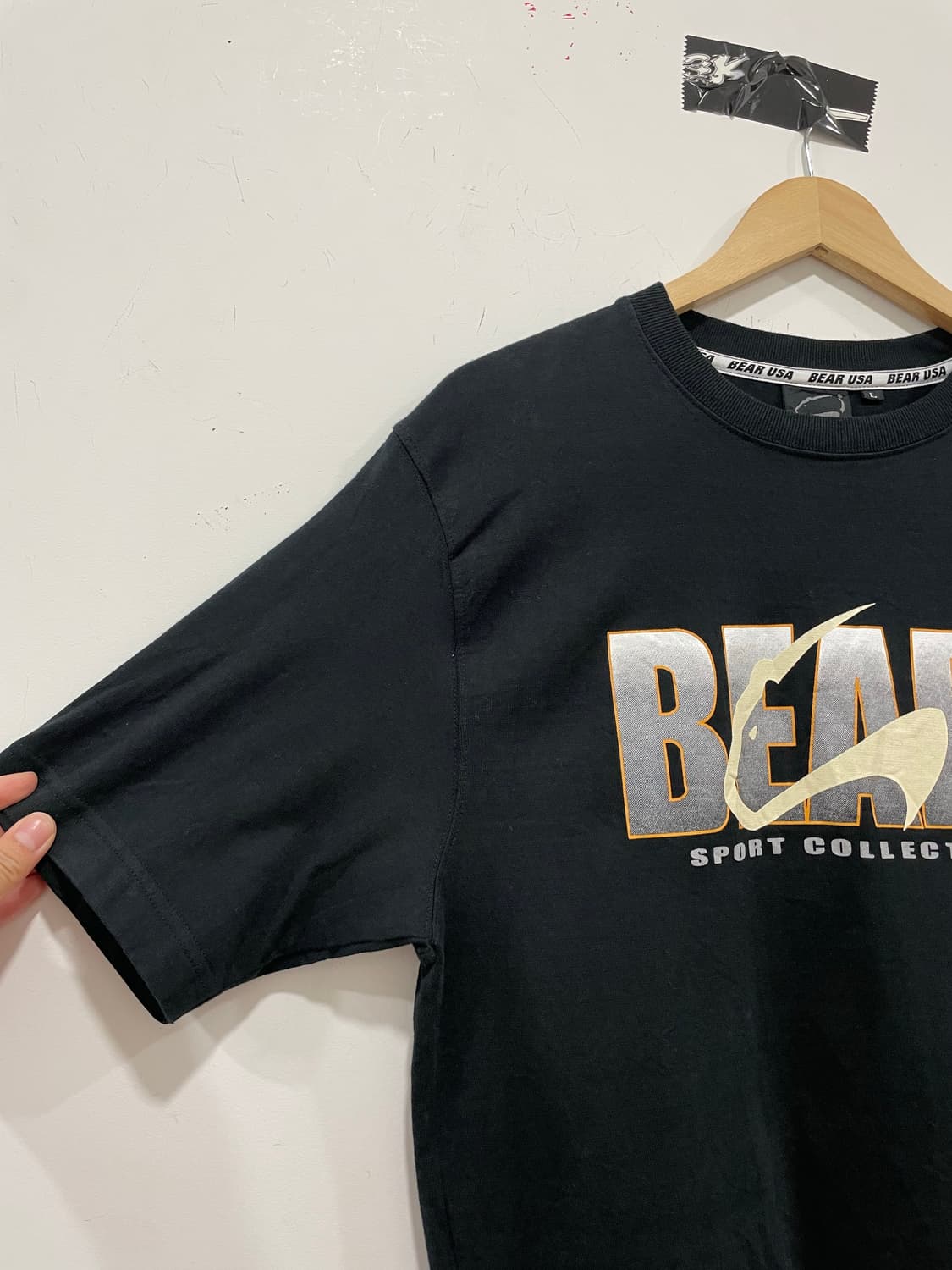 90s Bear USA 빅 로고 반팔 티셔츠 상품이미지7