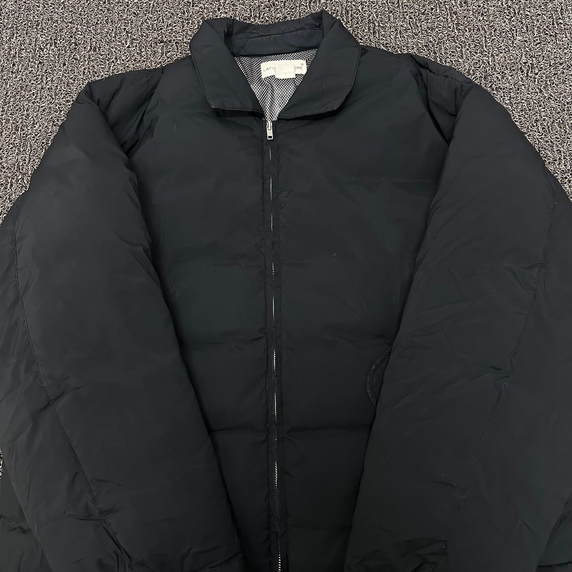 라퍼지스토어 덕다운 미니멀 블루종 패딩 블랙 L 상품이미지2