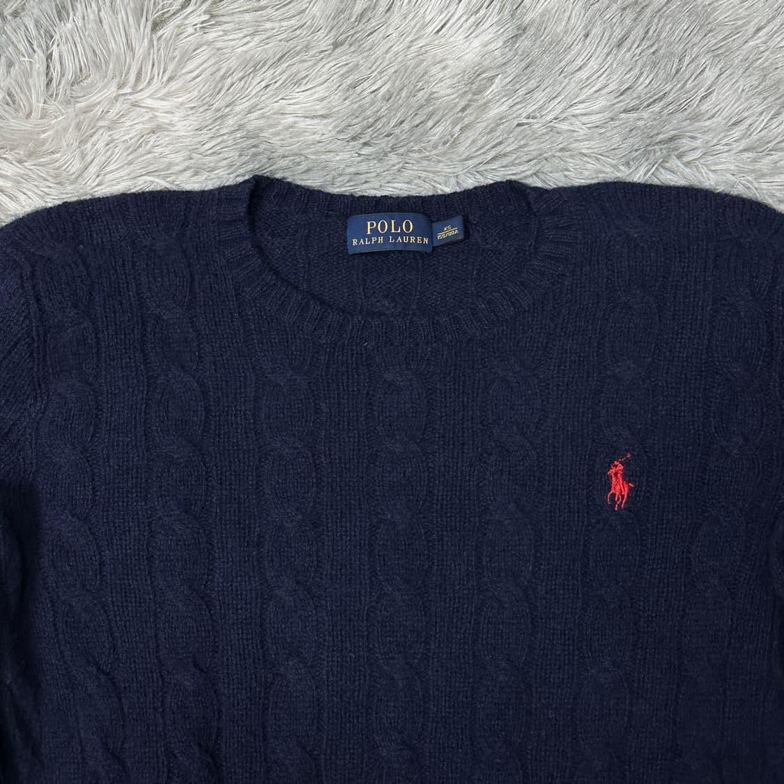 폴로랄프로렌 케이블 니트 네이비 상품이미지2
