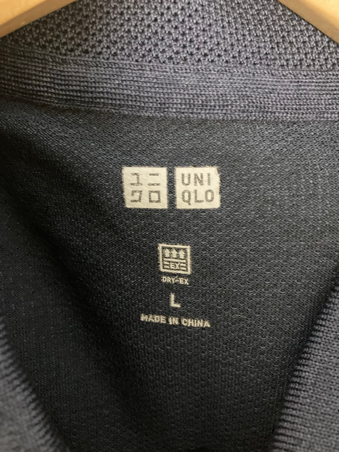 유니클로 DRY-EX 폴로셔츠 네이비 L 상품이미지3